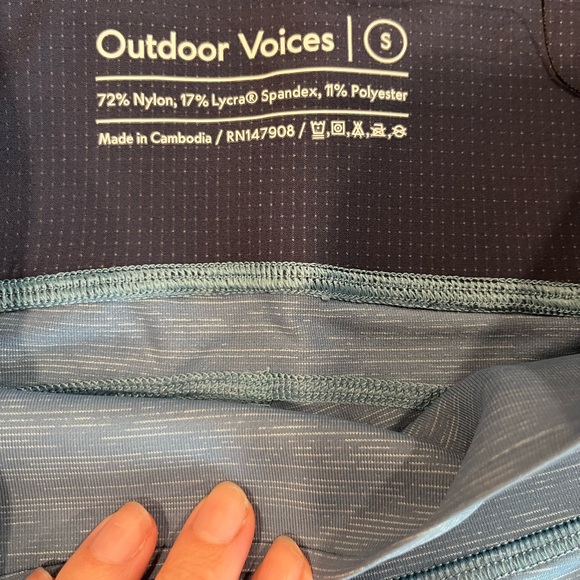 Outdoor Voices Light Blue Leggings - Picture 3 of 4